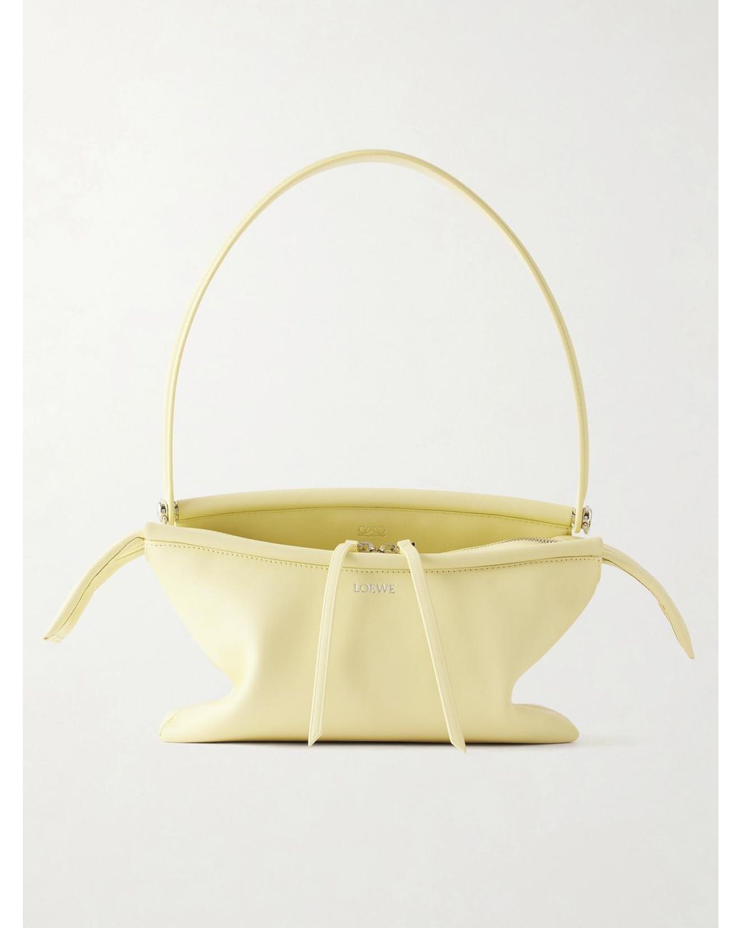 Loewe Yellow Whisker Leather Shoulder Bag