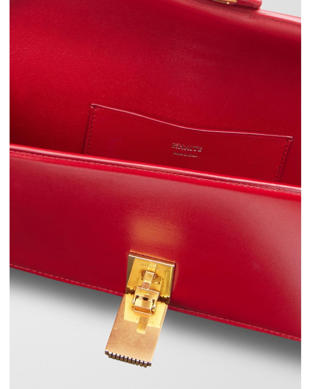Khaite Red Blake Leather Clutch