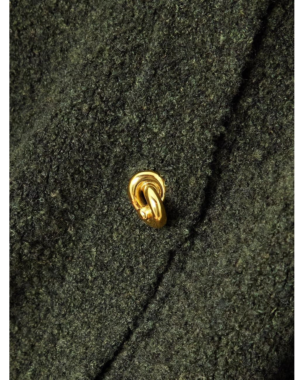 Bottega Veneta Green Bouclé Cardigan