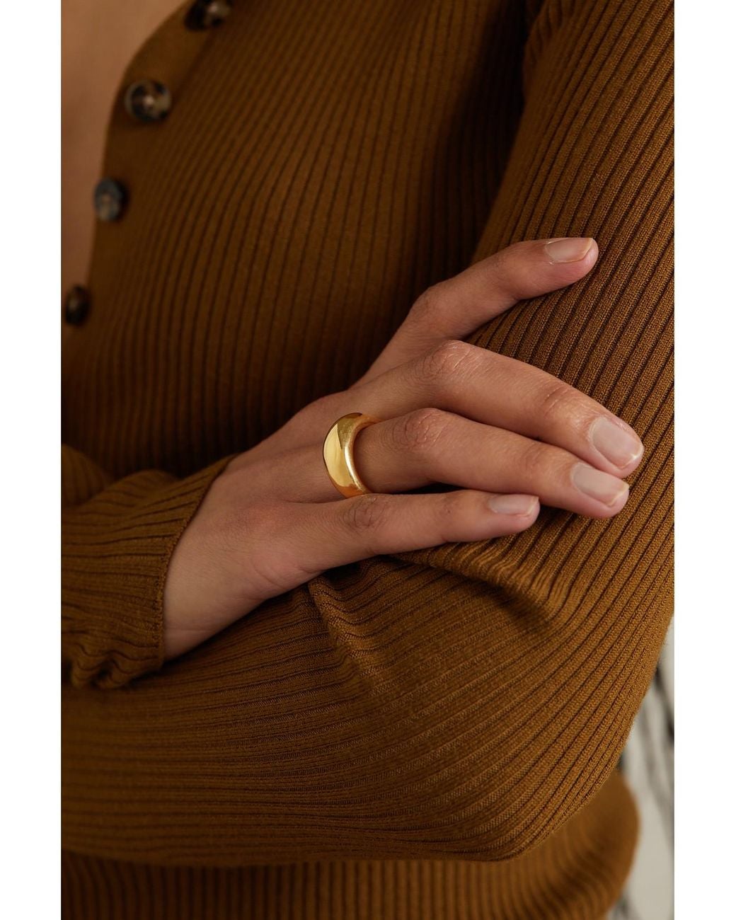 LIE STUDIO Metallic The Anna-Plated Ring