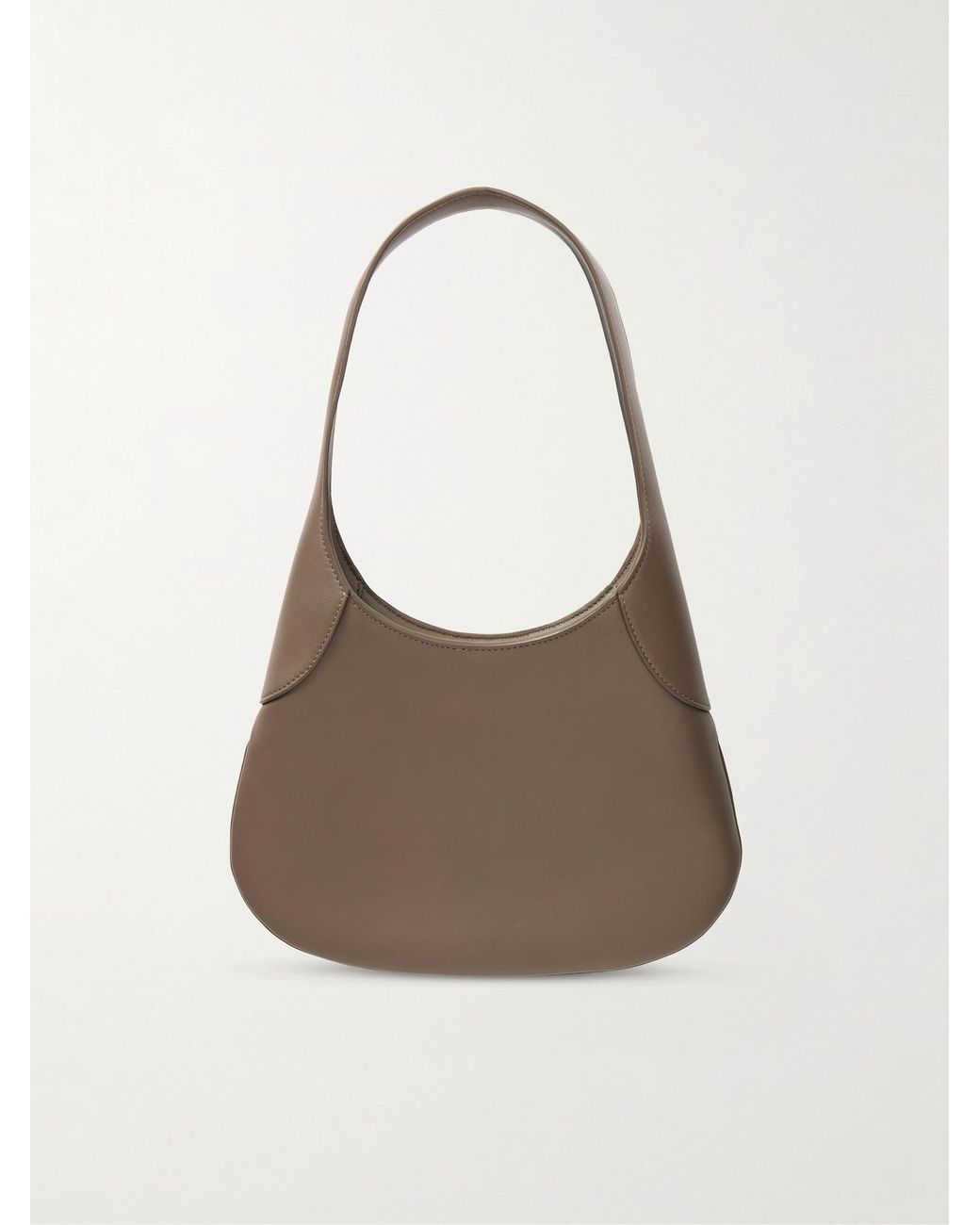 Khaite Natural Joan Small Leather Shoulder Bag
