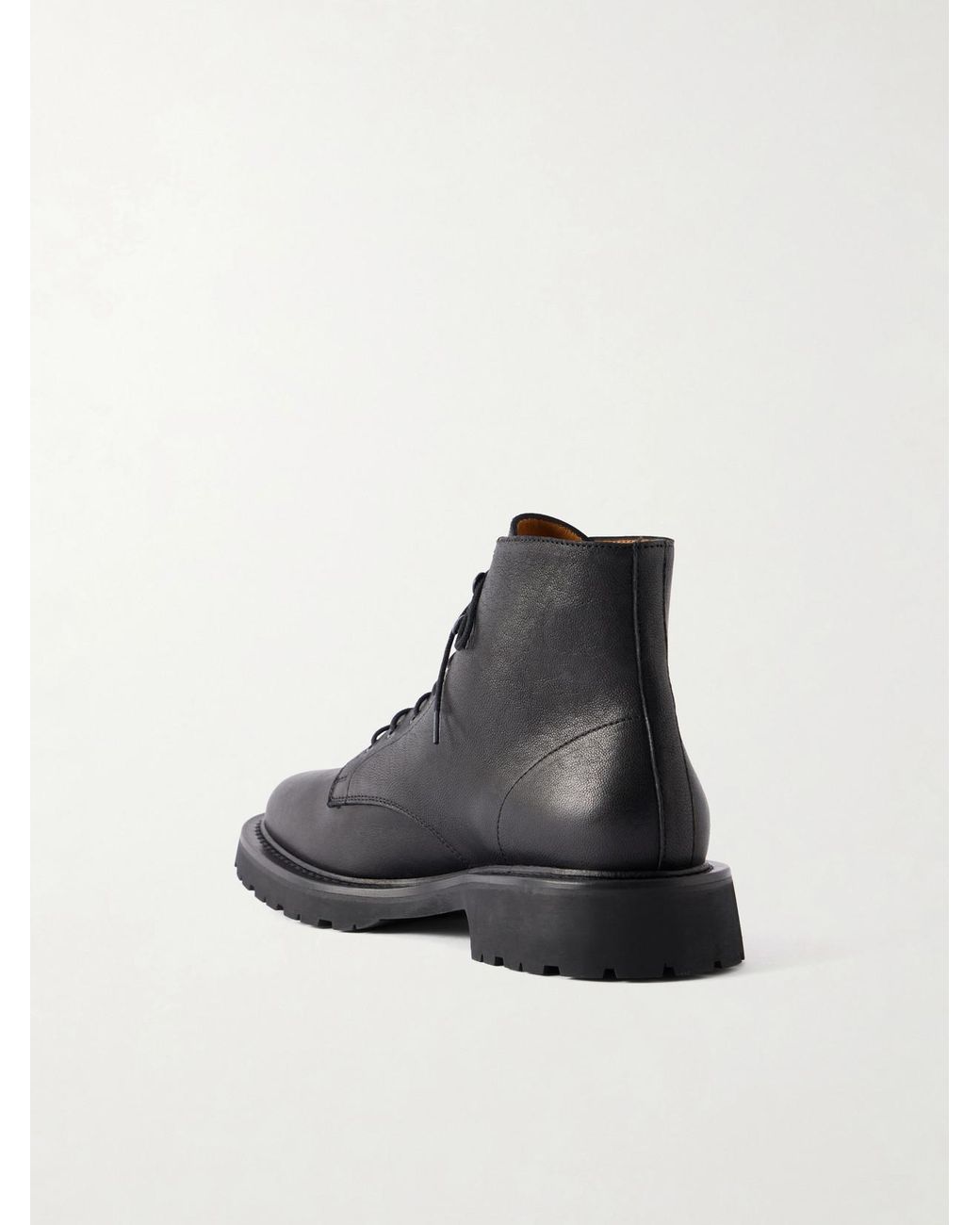 LEGRES Black 57 Leather Ankle Boots