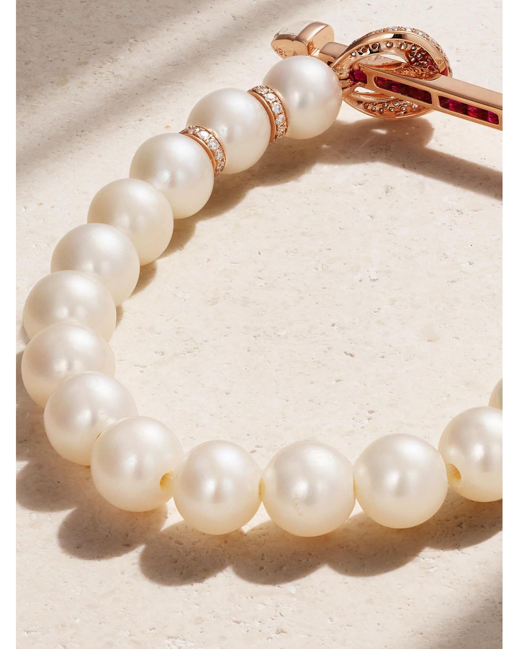 ANANYA Natural Chakra 18-Karat Rose Multi-Stone Bracelet