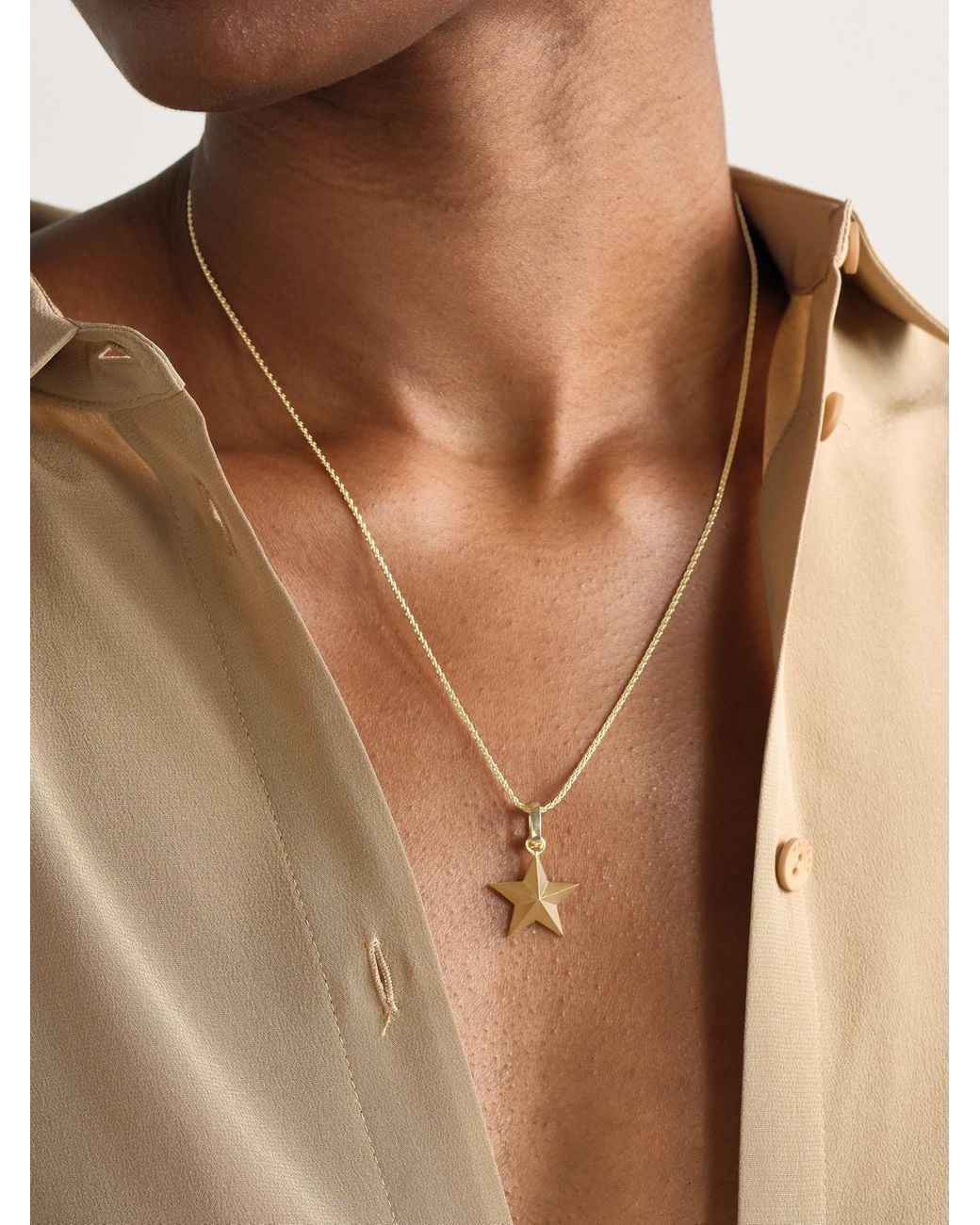 Marie Lichtenberg Natural Star 18-Karat Necklace