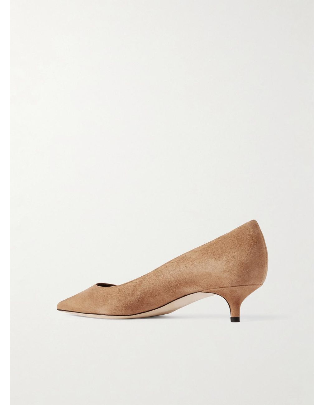 Jimmy Choo Natural Amelia 30 Suede Pumps