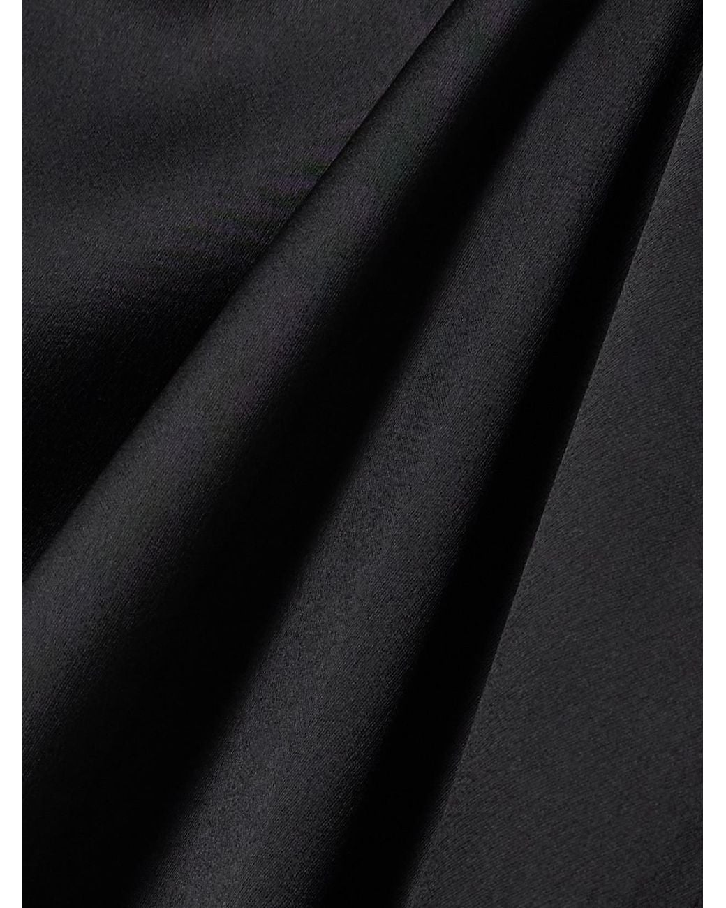 Totême Black Satin Maxi Dress