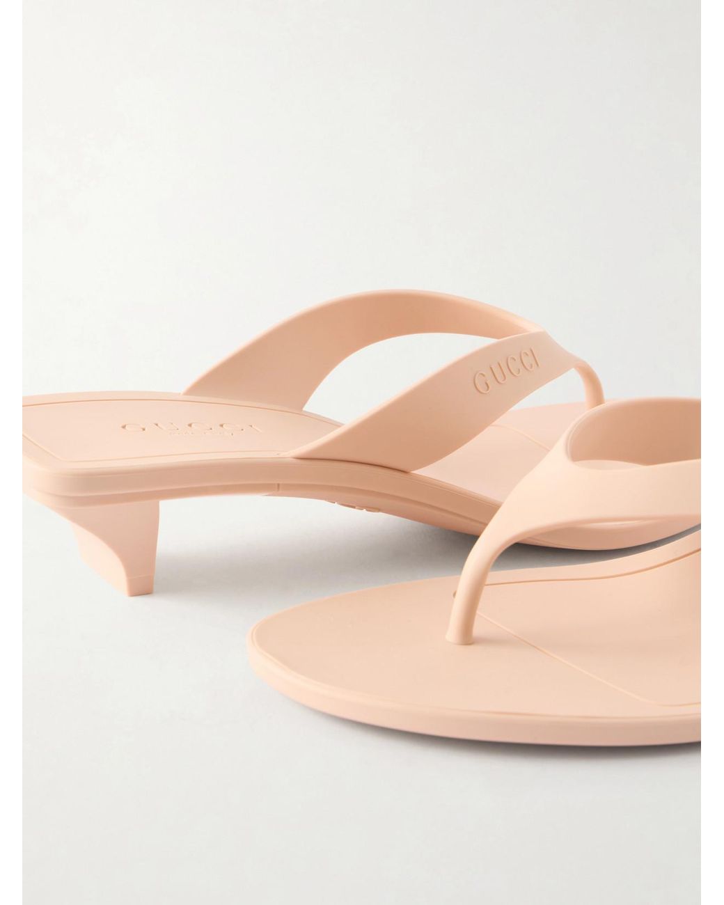 Gucci Natural Rubber Sandals
