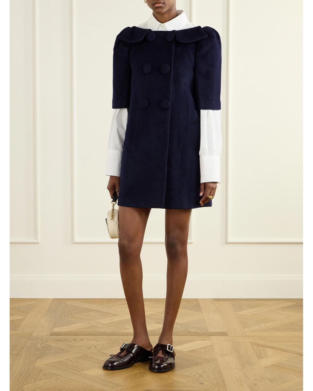 ShuShu/Tong Blue Wool Coat