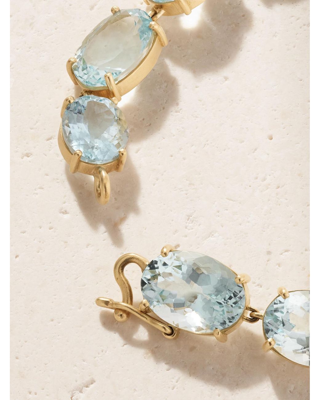Irene Neuwirth Natural Gemmy Gem 18-Karat Aquamarine Bracelet