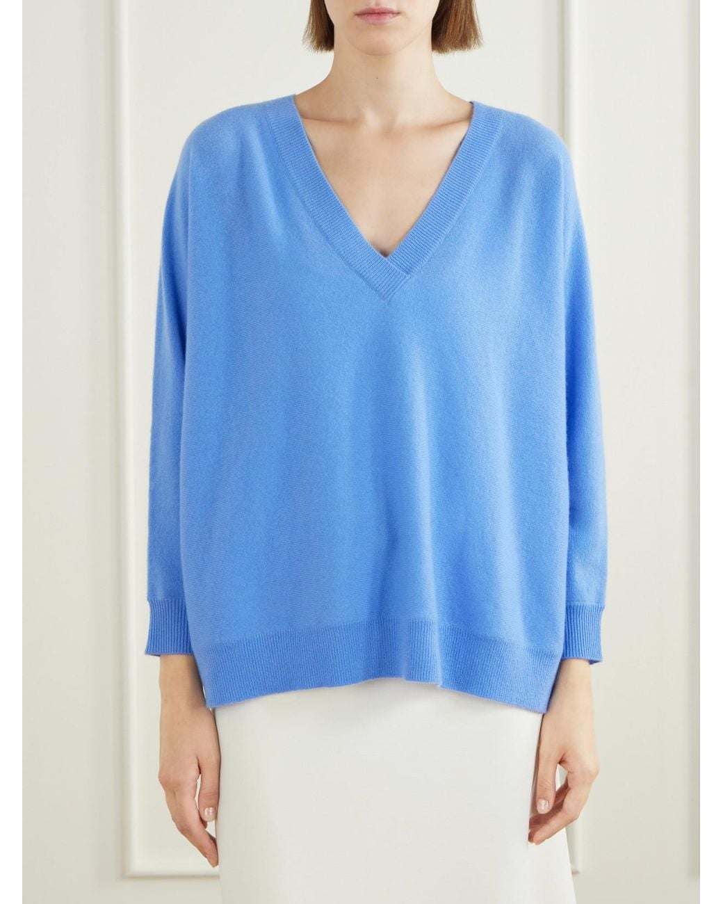 Lisa Yang Blue Kenny Cashmere Sweater