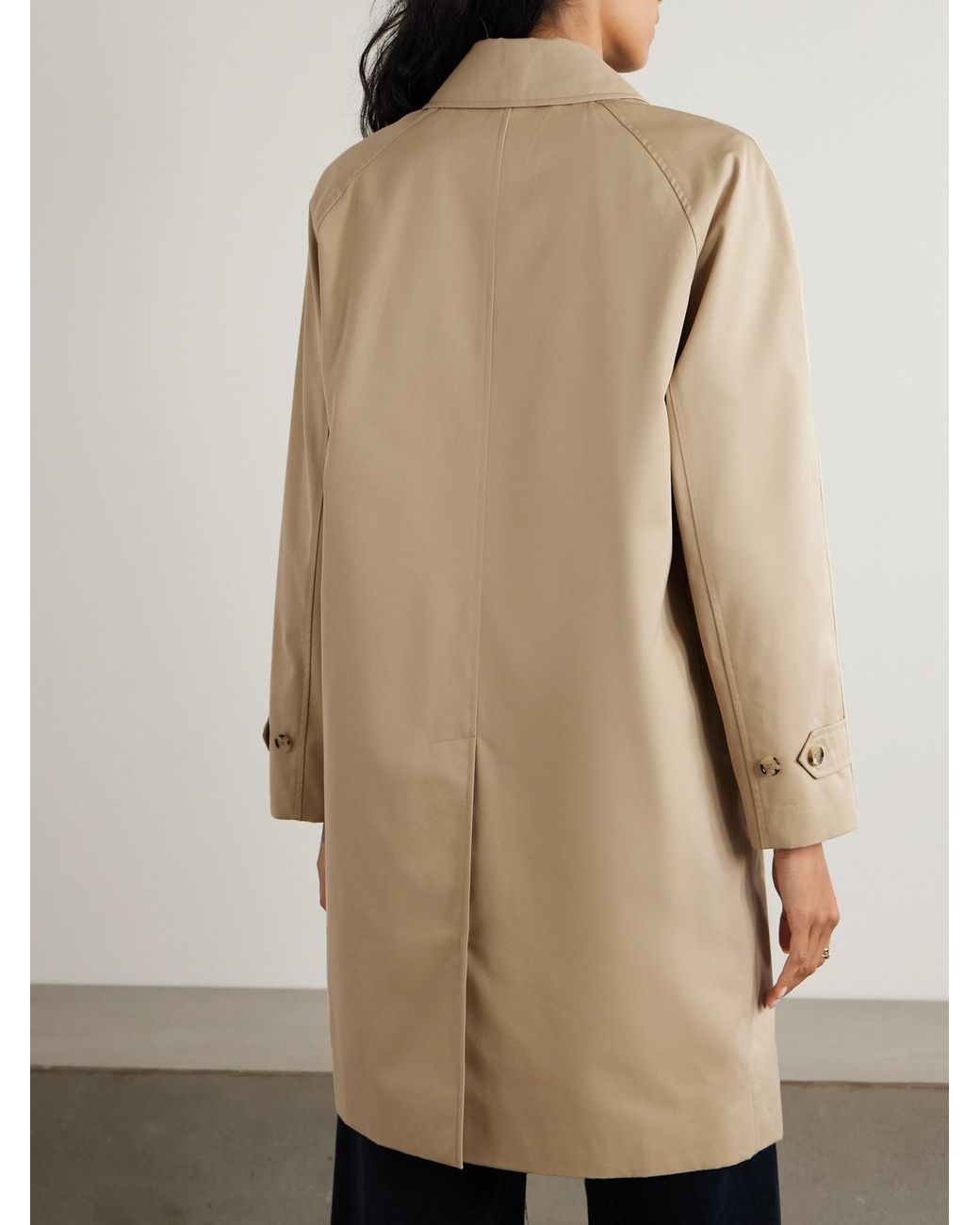 Burberry Natural Cotton-gabardine Coat