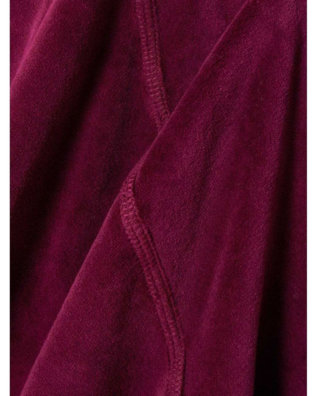 Suzie Kondi Purple Samos Cotton-Blend Velour Sweatshirt