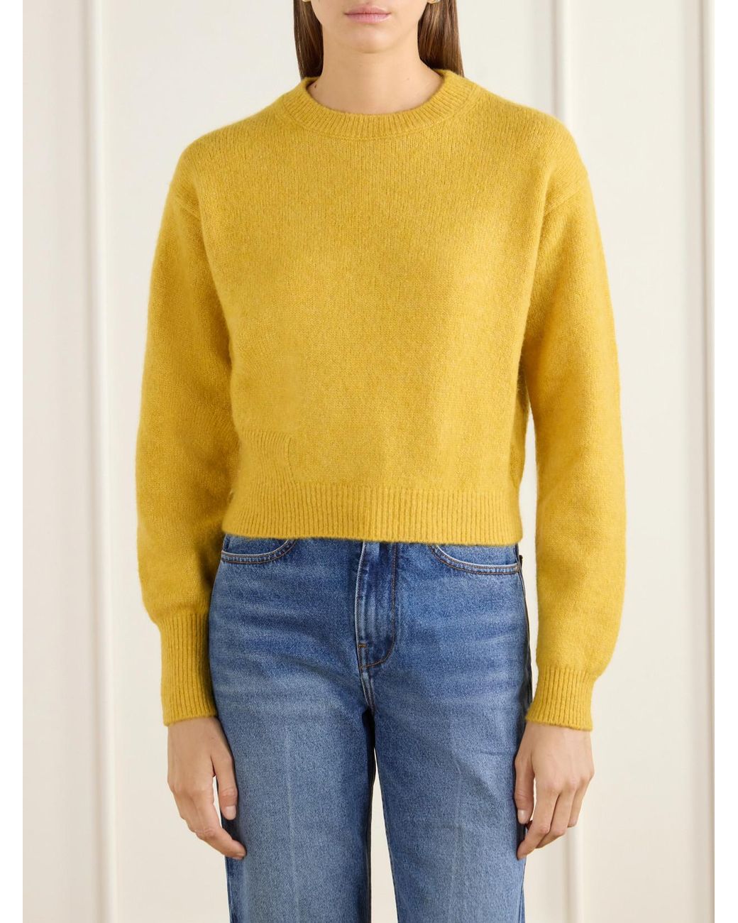OSSOU Yellow Ada Knitted Sweater