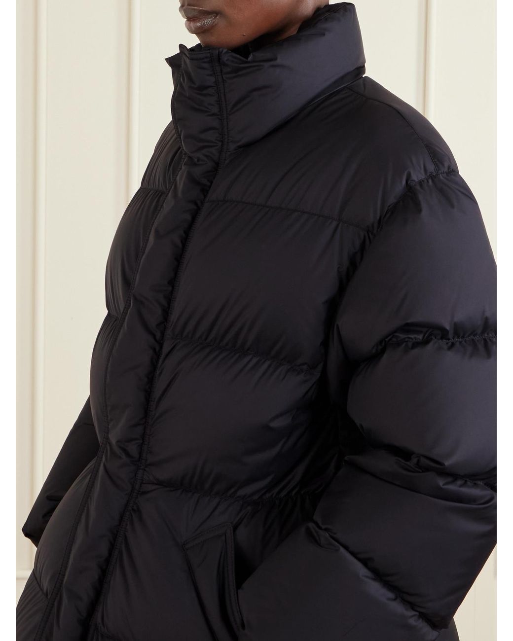 Balenciaga Blue Padded Quilted Ripstop Down Jacket