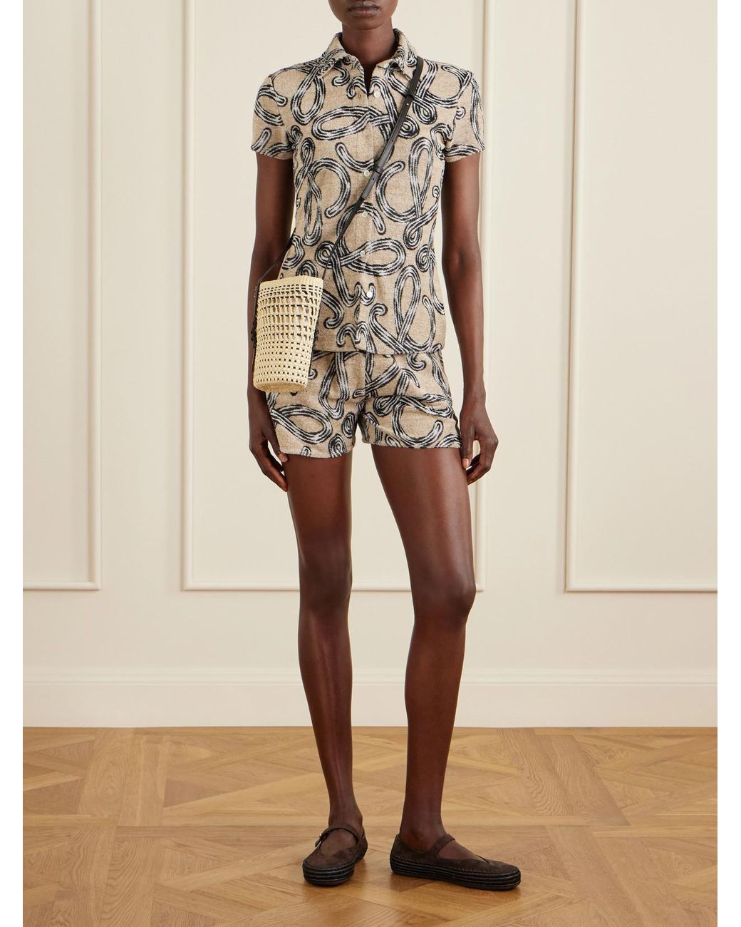 Loewe Natural Paula's Ibiza Braid Leather-Trimmed Raffia Shoulder Bag