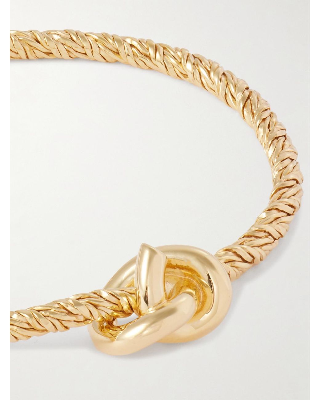Bottega Veneta Natural Plated Bracelet