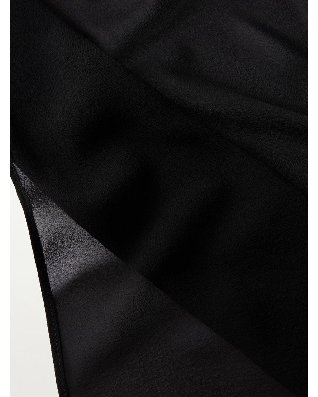 Dolce & Gabbana Black Silk-Georgette Scarf
