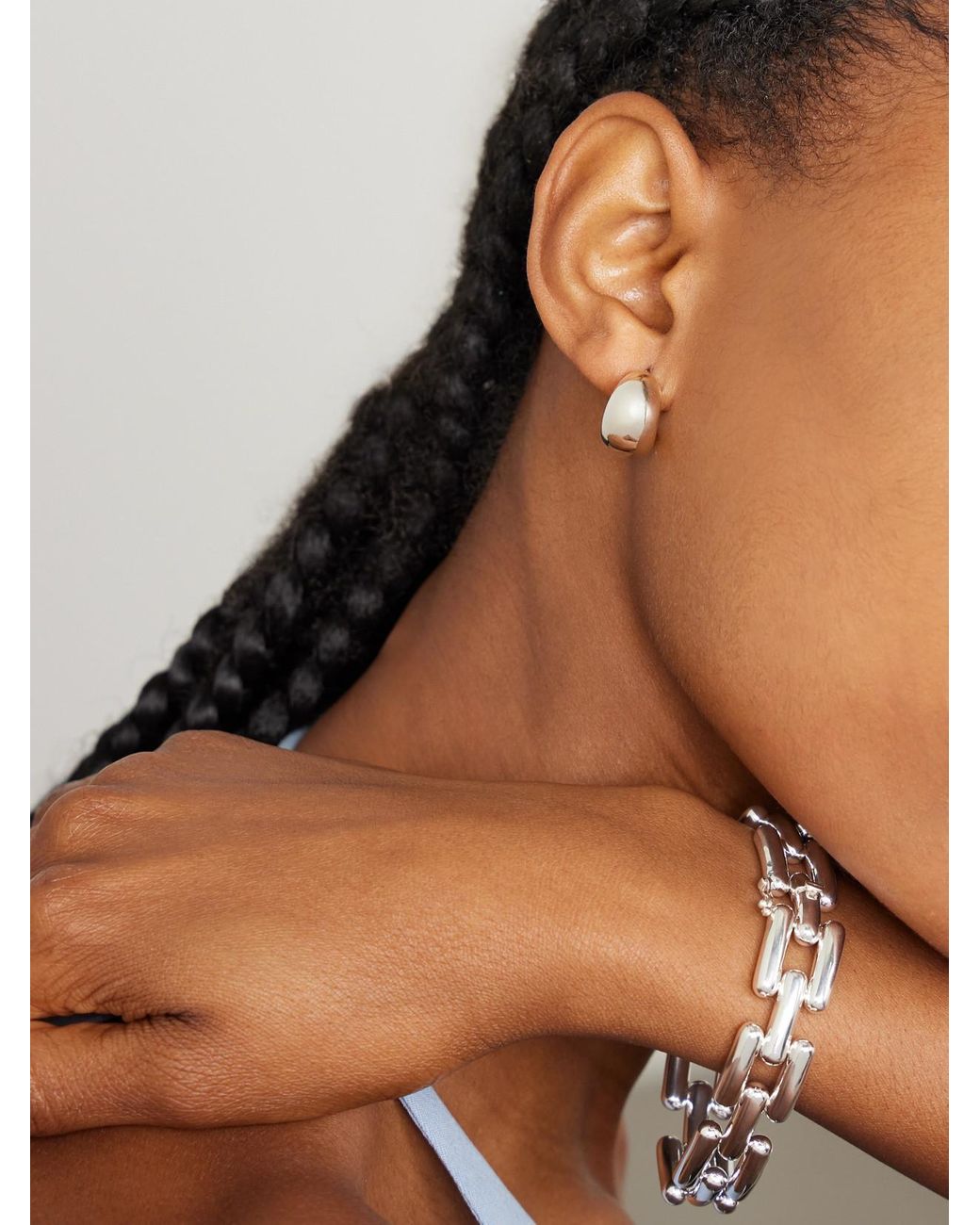 LIE STUDIO Natural The Simone Hoop Earrings
