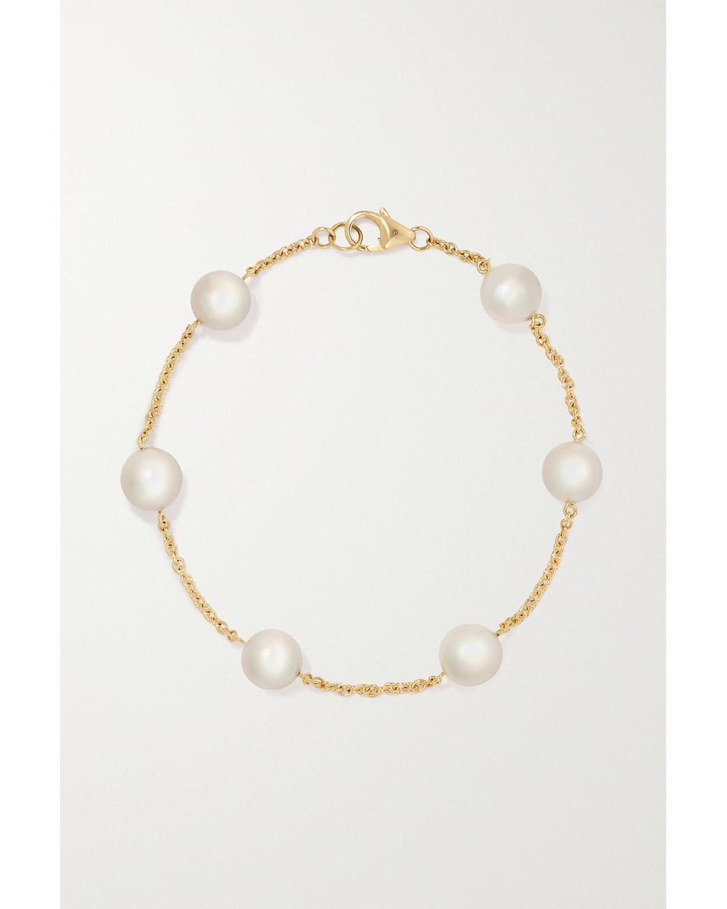 MIKIMOTO 18-karat white gold, pearl and sapphire bracelet