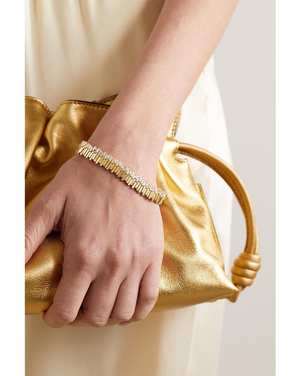 Suzanne Kalan Natural 18-Karat Diamond Tennis Bracelet