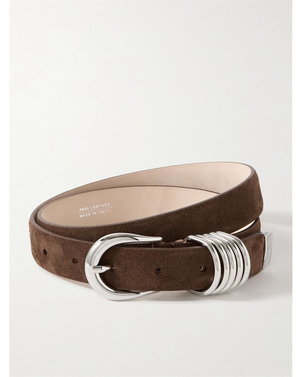 DEHANCHE Brown Hollyhock Suede Belt