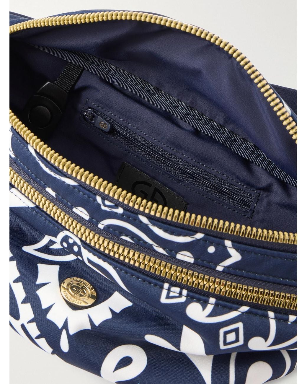 Goldbergh Blue Takara Printed Shell Belt Bag