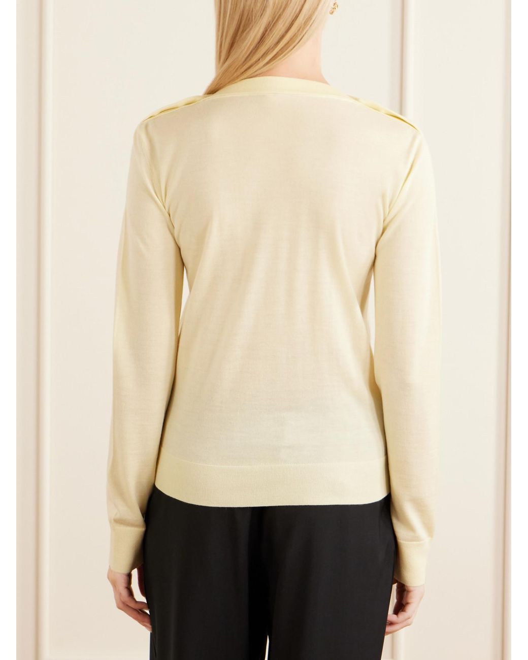 Loewe Natural Anagram-Embroidered Wool-Blend Sweater