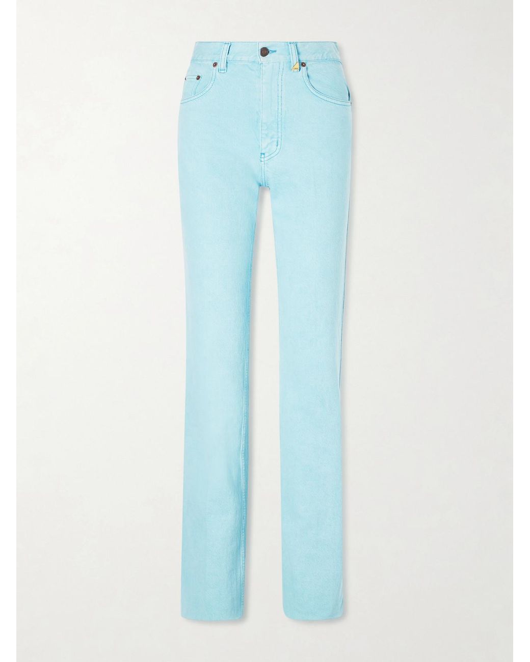 Chloé Blue High-Rise Slim-Leg Jeans