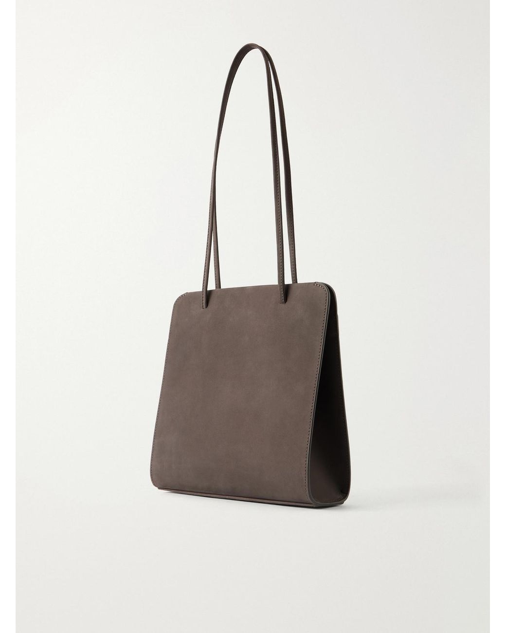 Faune White Lisse Suede Tote