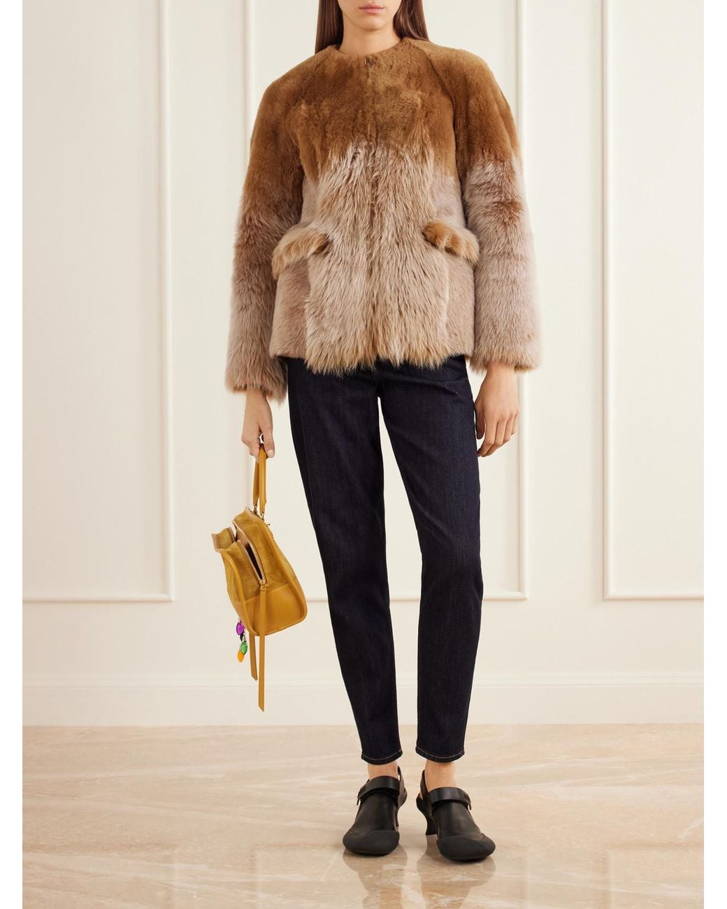 Loewe Brown Shearling Jacket