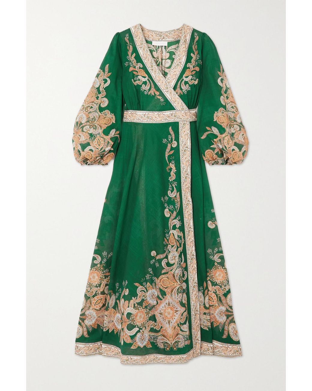 slim fit dress slacks Zimmermann Ottie Paisley Mini Dress in Barcelona or Shop Online main image 1