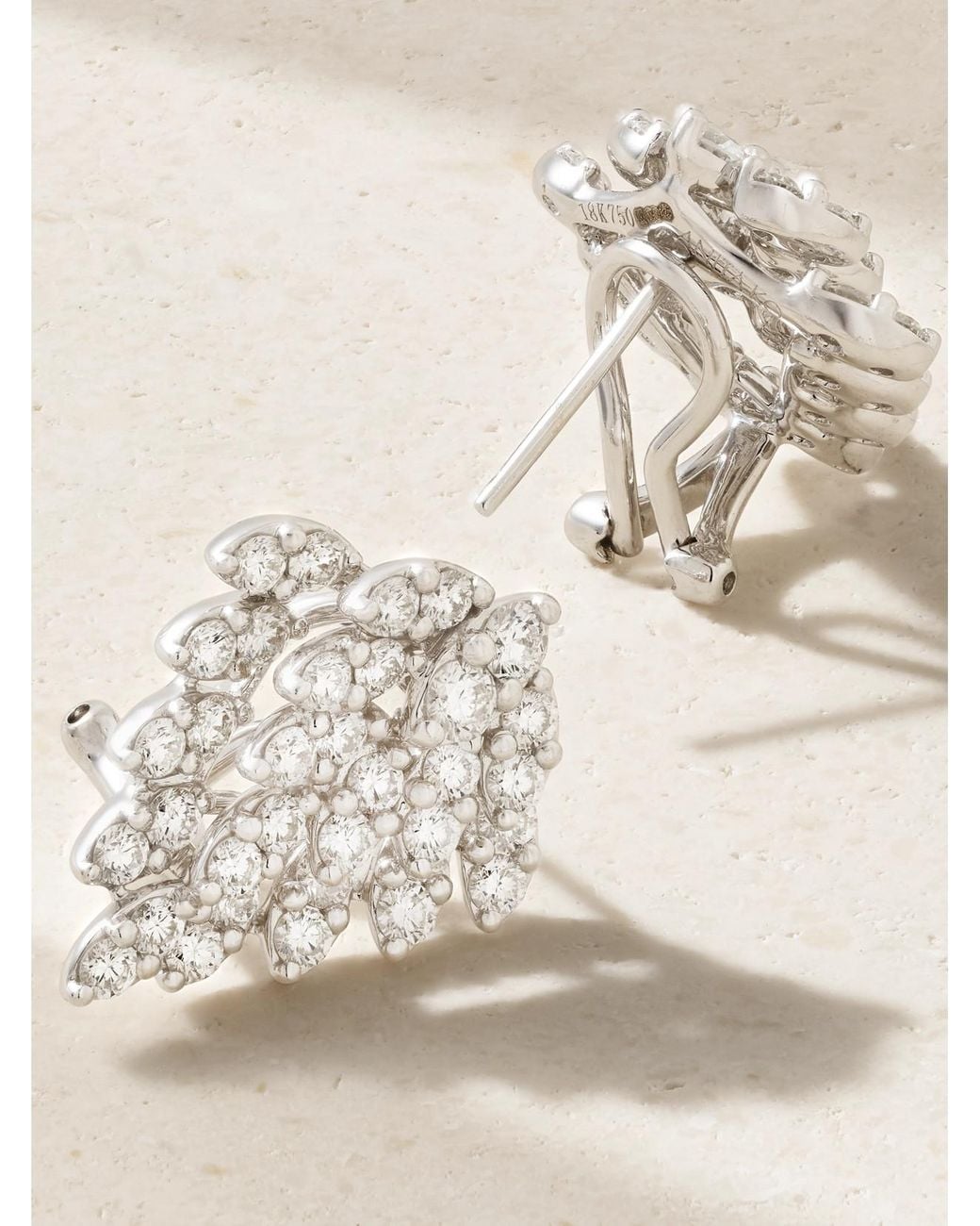 Anita Ko Natural Snowflake 18-Karat Diamond Earrings