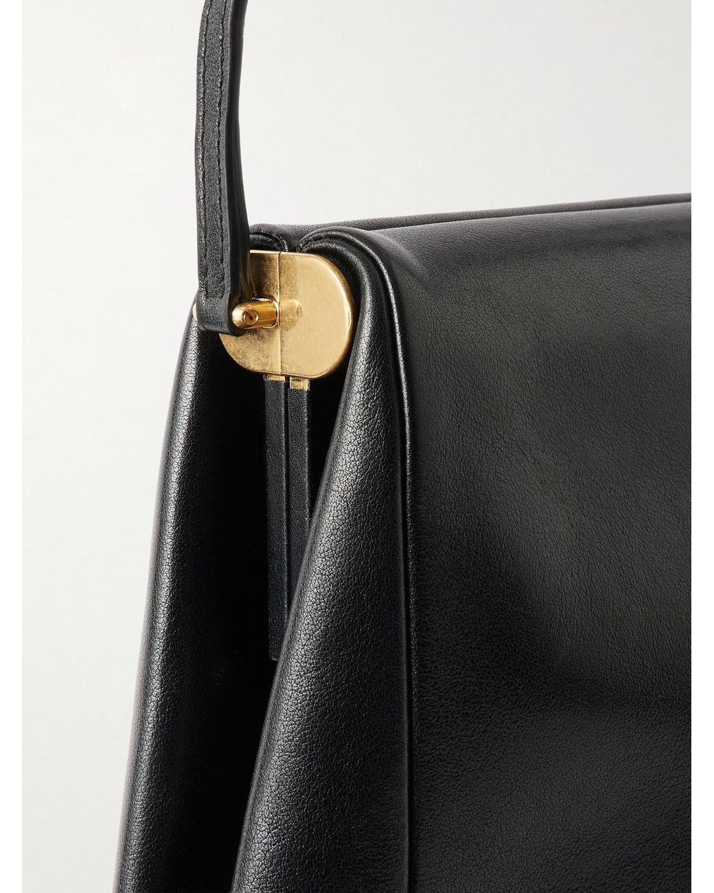 Calvin Klein Black Tina Small Leather Shoulder Bag
