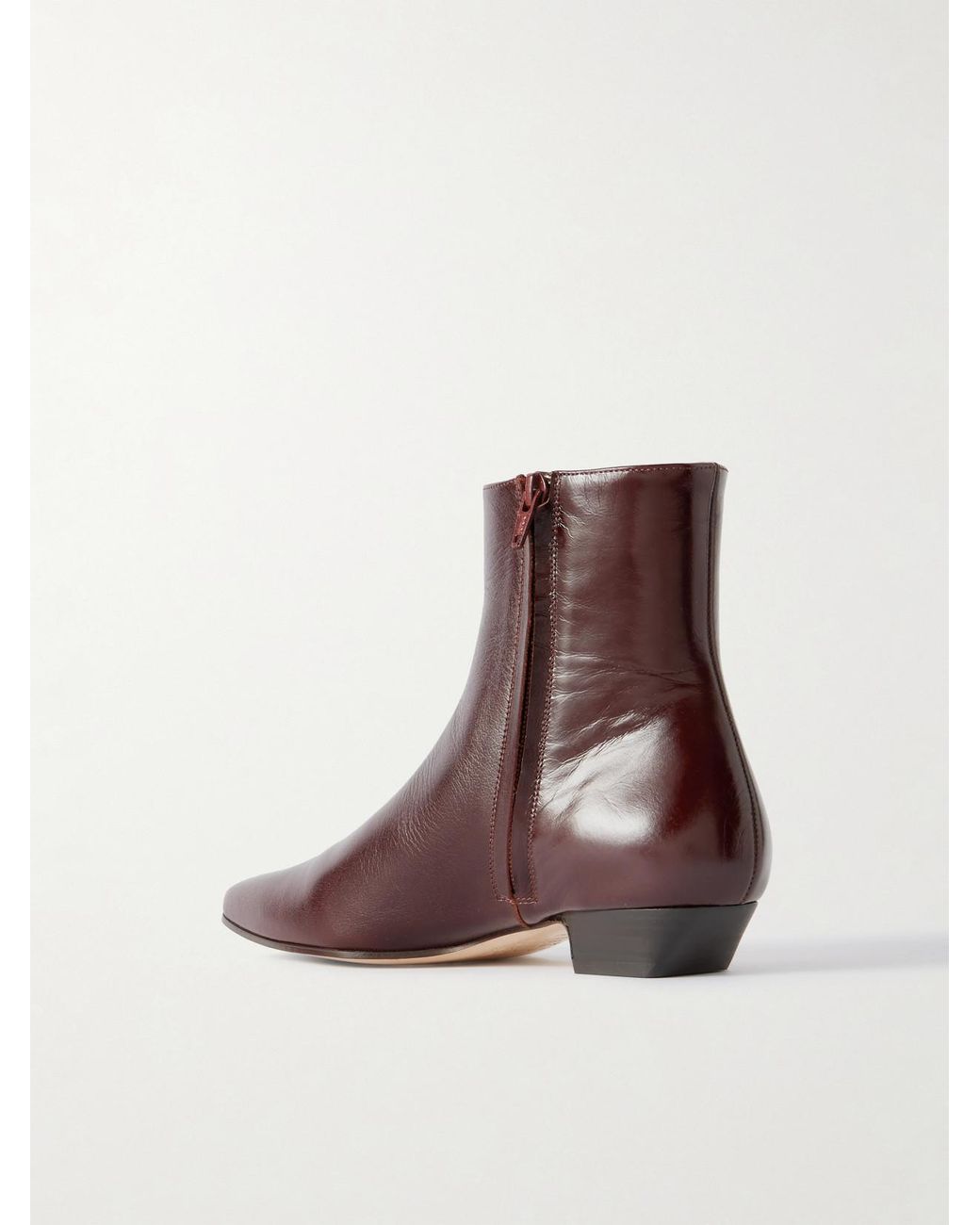 Jamie Haller Brown The Lennon Leather Ankle Boots