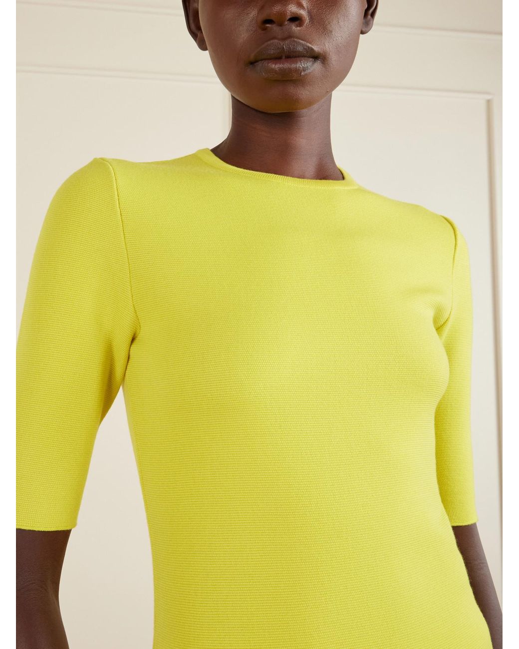 Gabriela Hearst Yellow Axis Wool Knitwear
