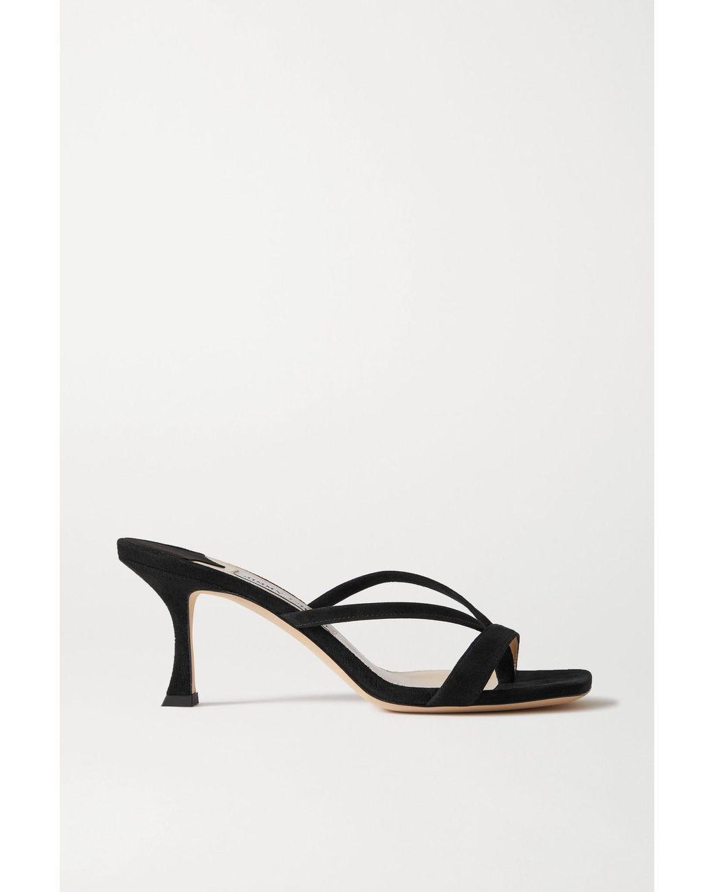 White Maelie 70 square-toe leather sandals | Jimmy Choo | MATCHESFASHION UK