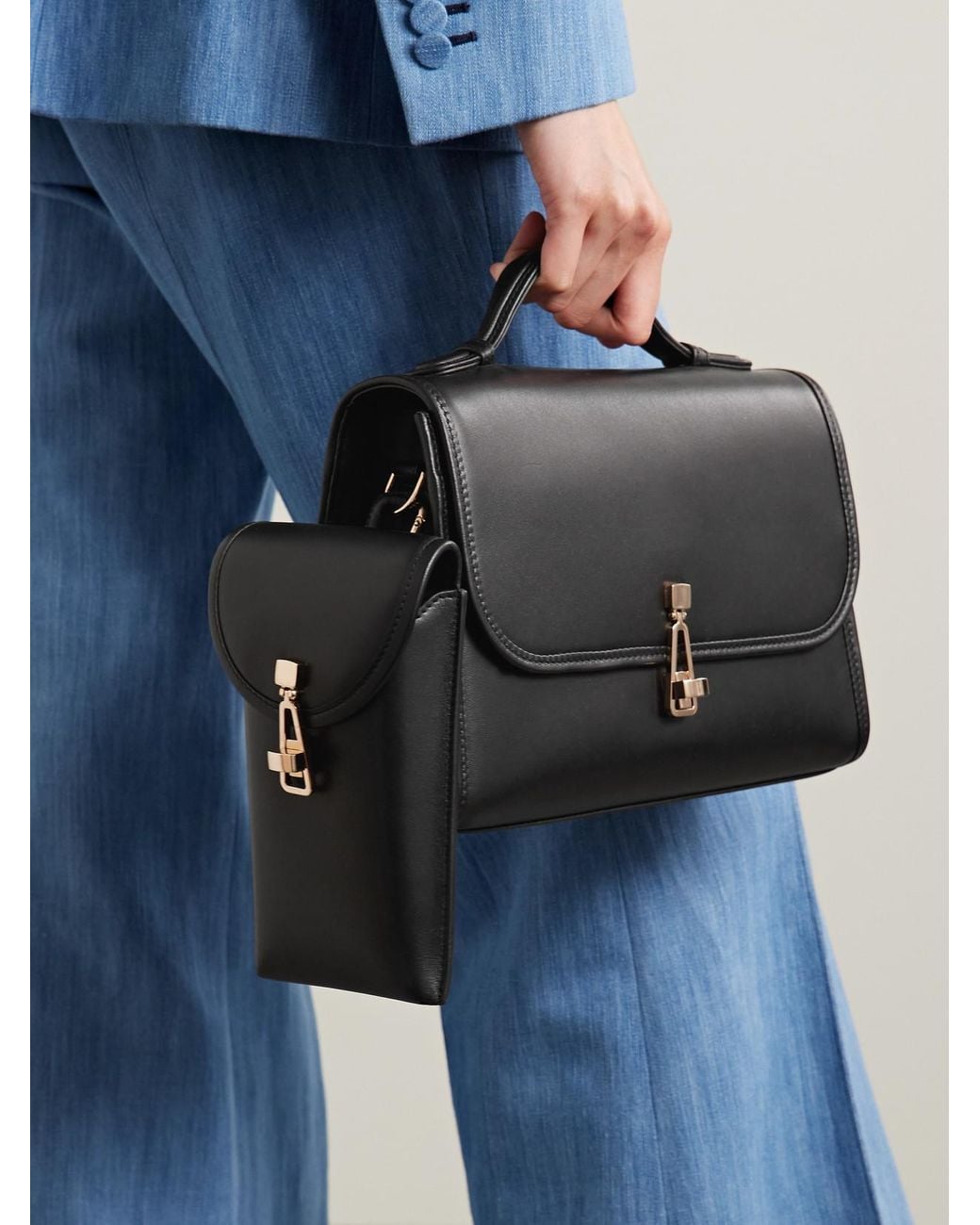 Gabriela Hearst Black Leather Pouch