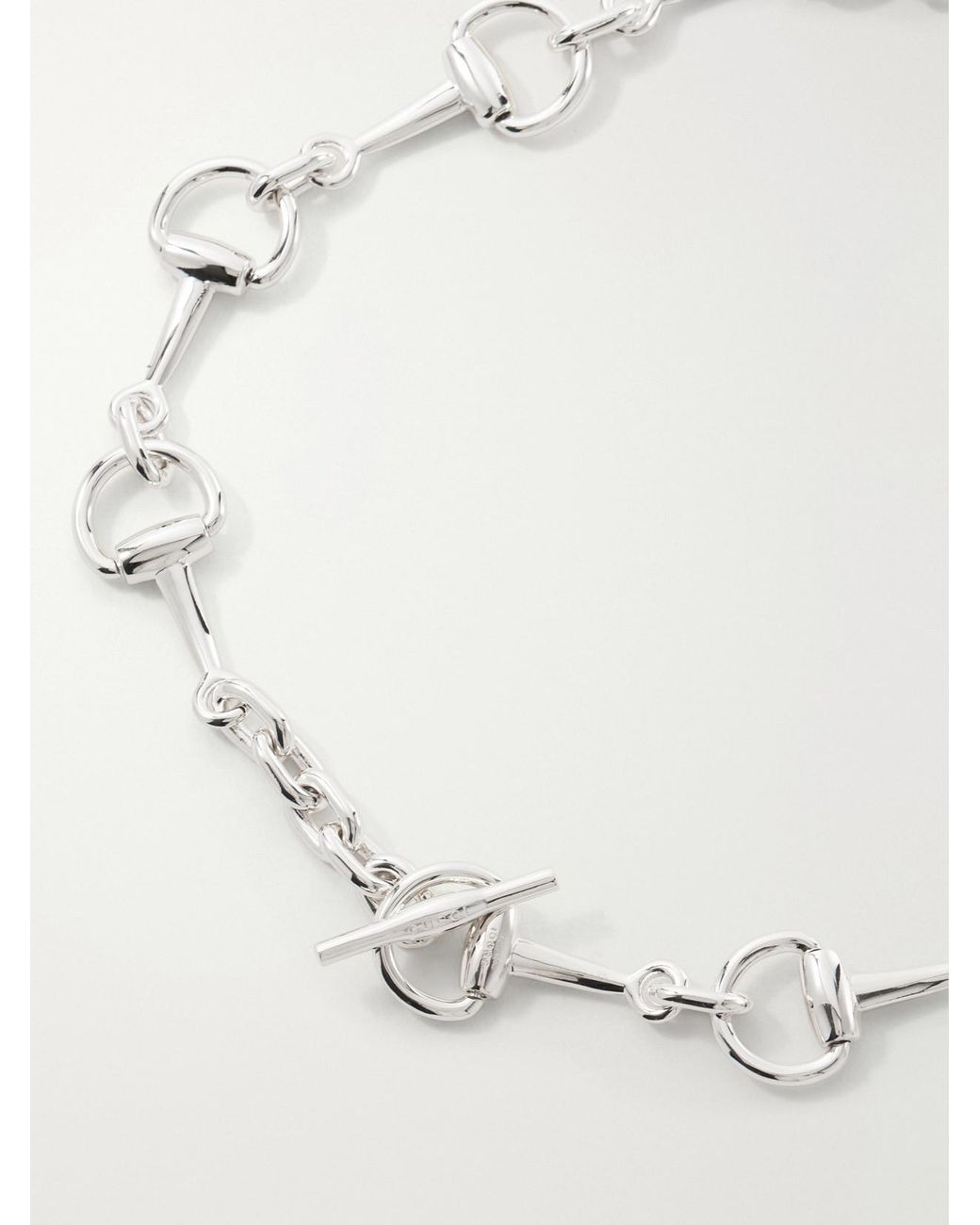 Gucci Natural Horsebit-Tone Necklace