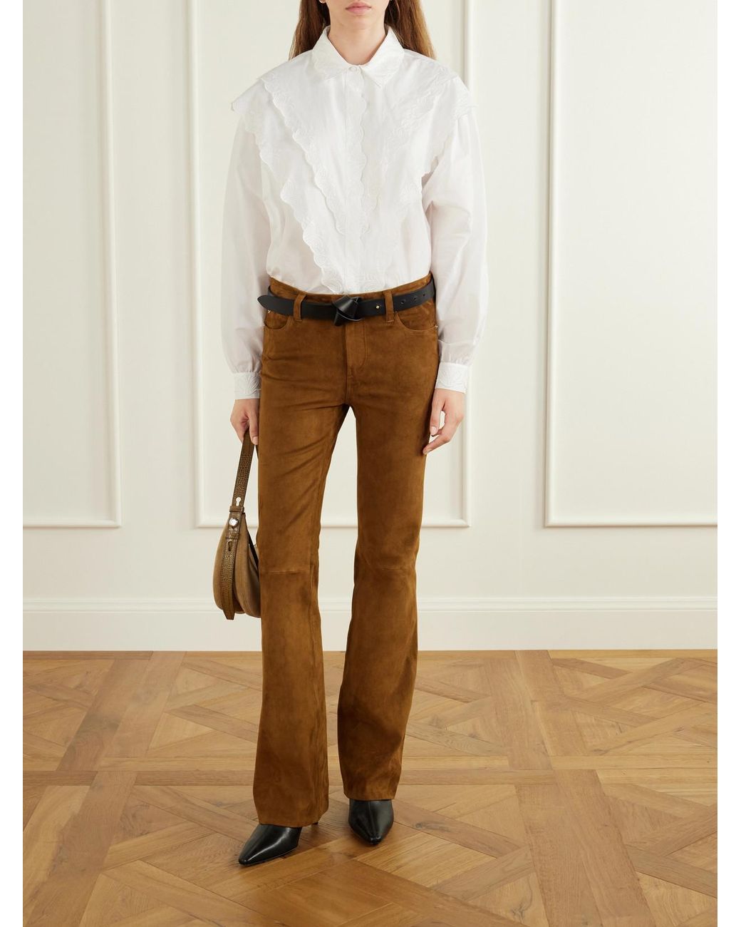 FRAME White The Equestrian Cotton-Poplin Shirt