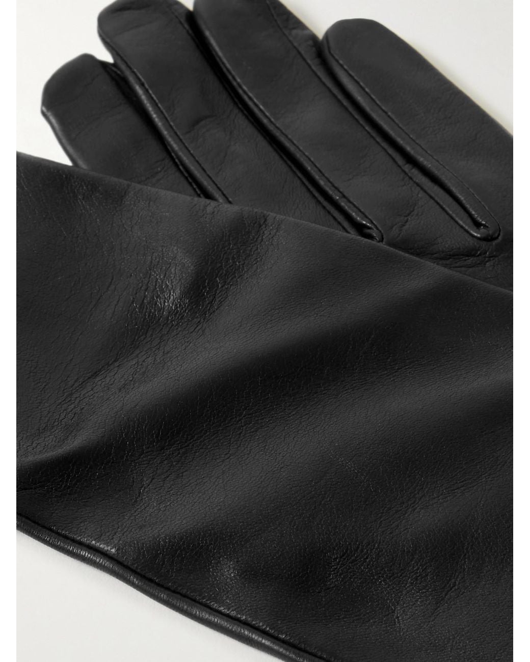 Agnelle Black Celia Leather Gloves