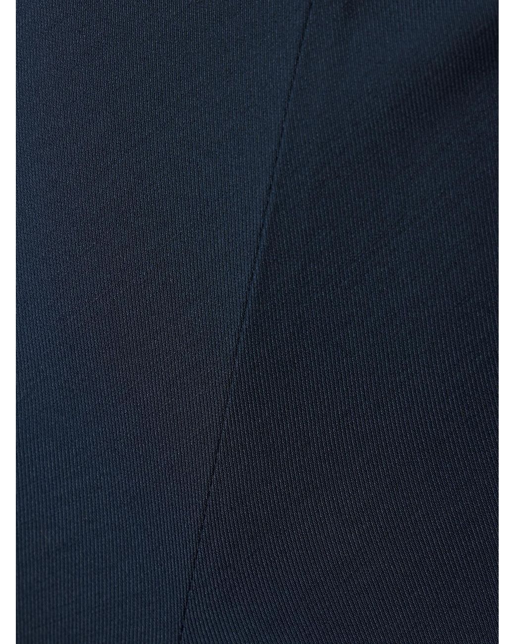 Kallmeyer Blue Adira Twill Wide-Leg Pants