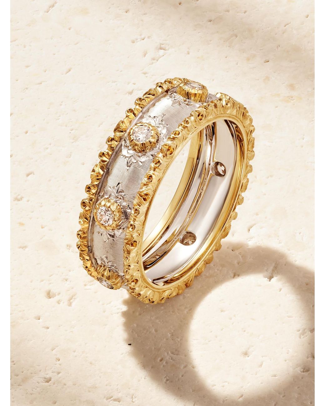 Buccellati Natural Capri Eternelle 18-Karat And Diamond Ring