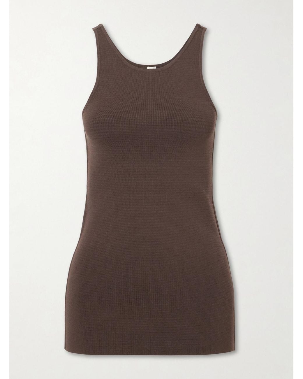 Totême Brown Stretch-Jersey Tank