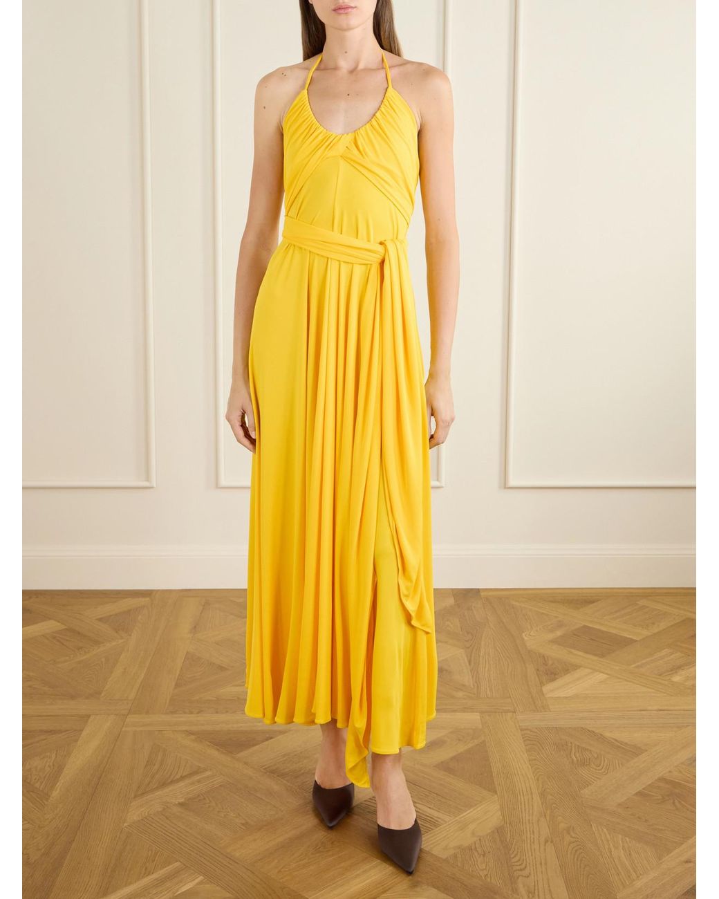 Alaïa Yellow Backless Dress