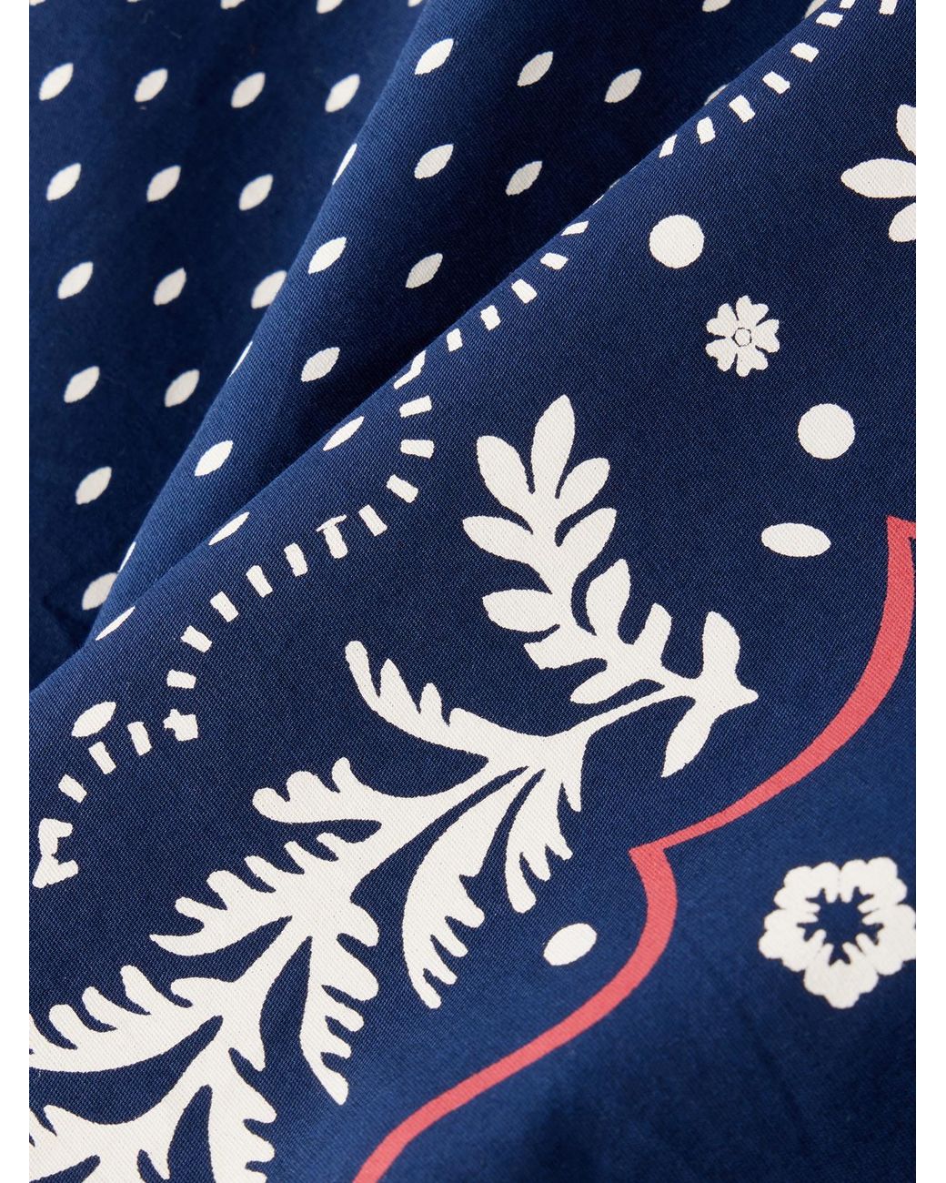SKALL Blue Juniper Printed Organic Cotton Scarf