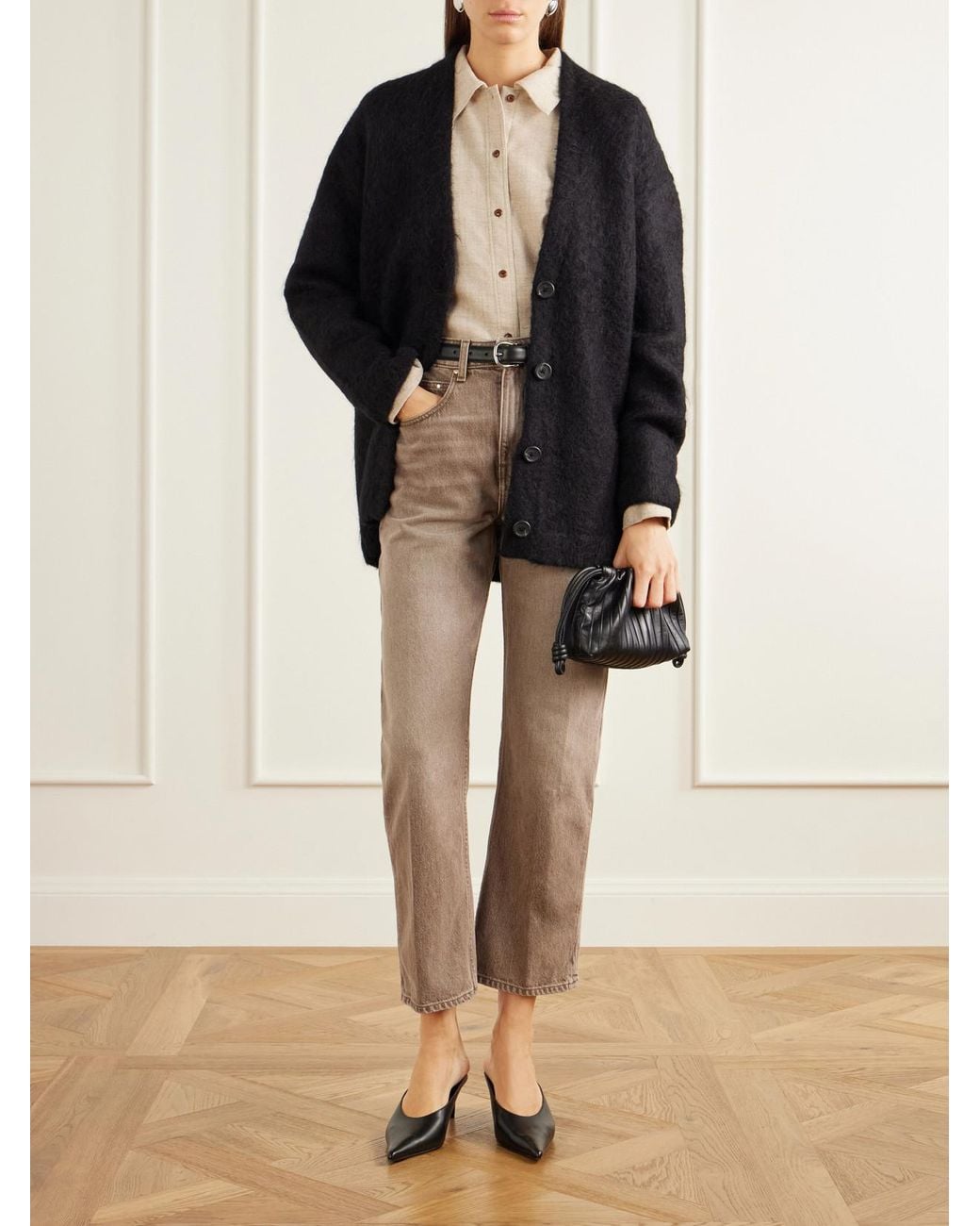 OSSOU Natural Drift High-Rise Straight-Leg Jeans