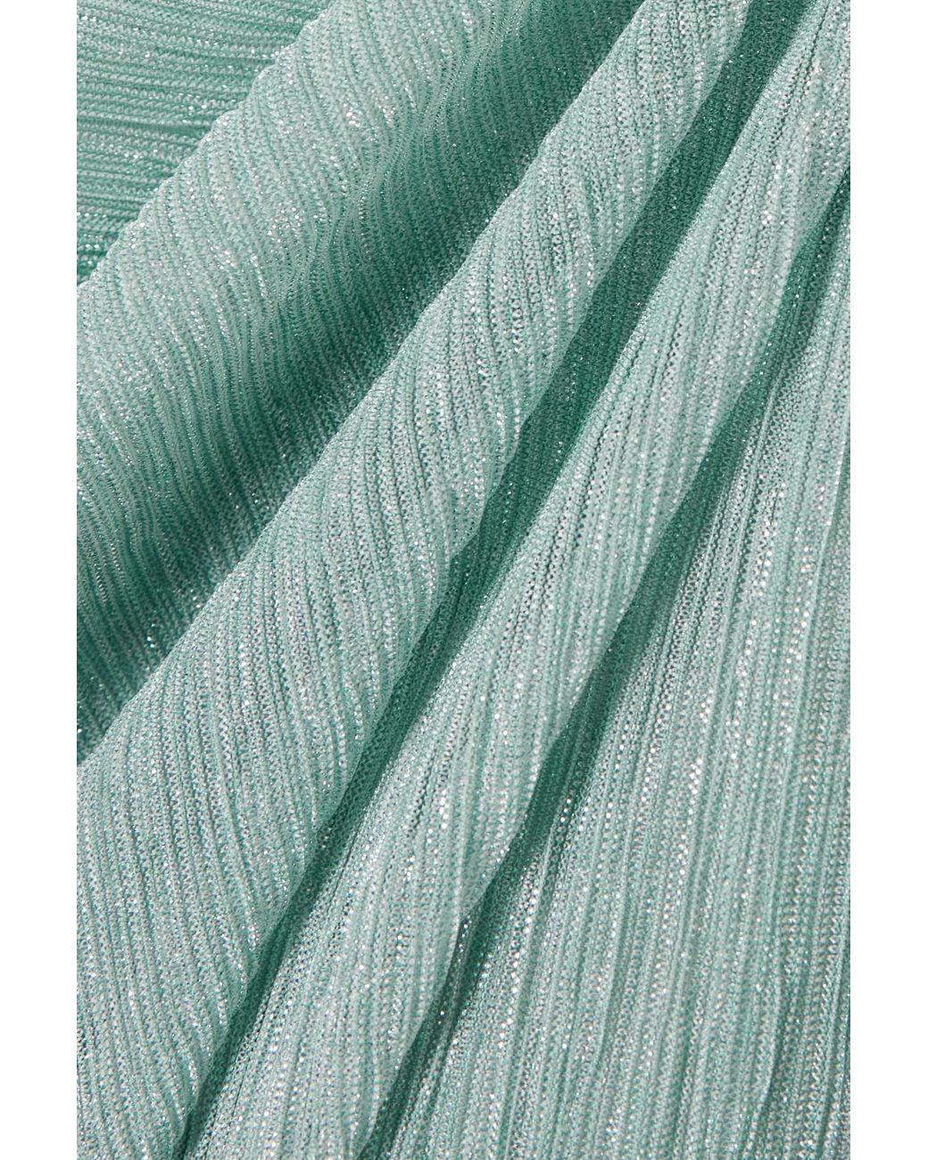 Talbot Runhof Cape-effect Metallic Dégradé Plissé-knit Gown in Blue | Lyst