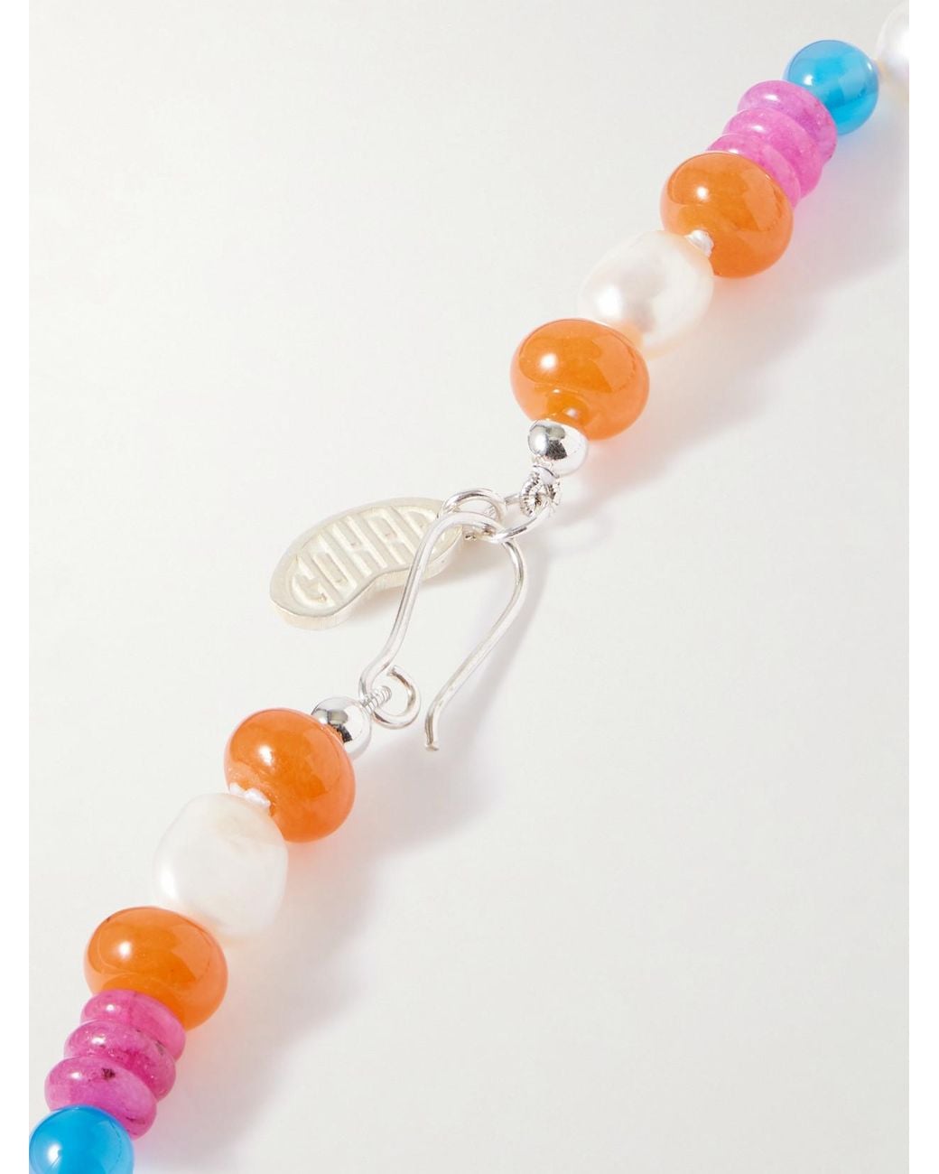 Gohar World Multicolor Turkish Delight-Stone And Silk Necklace