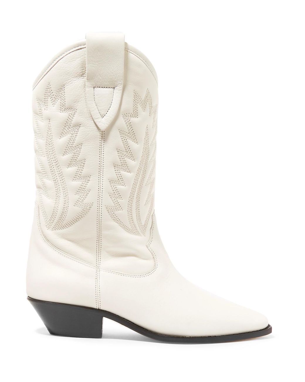 isabel marant white cowboy boots