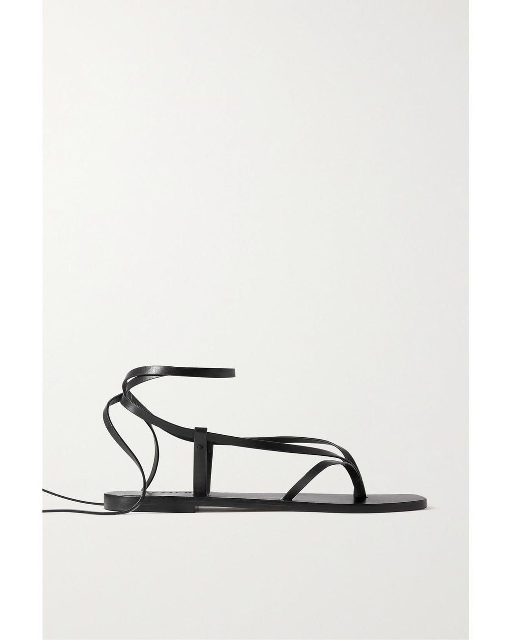 A.Emery Black Nolan Leather Sandals